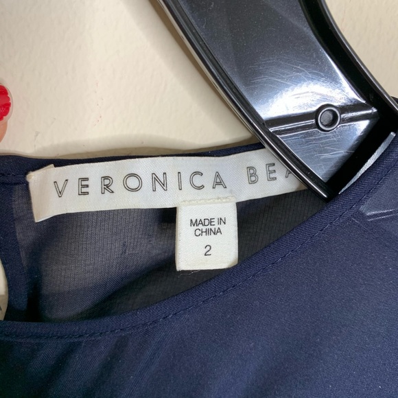 Veronica Beard Tobi Silk Embroidered blouse sz 2 - Picture 7 of 9